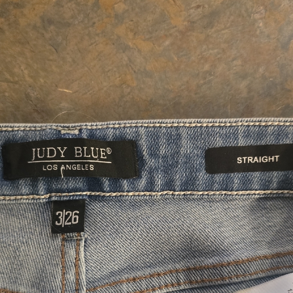 Judy Blue Straight Leg Denim Jeans Size 26 Waist (NWOT) - Picture 6 of 9